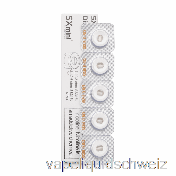 Yihi SX Nano Ada Ersatzspulen 0,6 Ohm Spulen Vape Ohne Nikotin